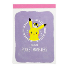 Japan Pokemon Mini Notepad - Pikachu / POKE DAYS VOL.4 Purple
