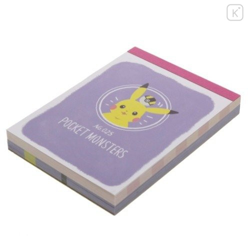 Japan Pokemon Mini Notepad - Pikachu / Poke Days 4 Purple - 4