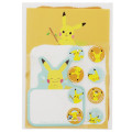 Japan Pokemon Letter Set with Die-cut Card - Pikachu : Poke Days 4 Orange - 3