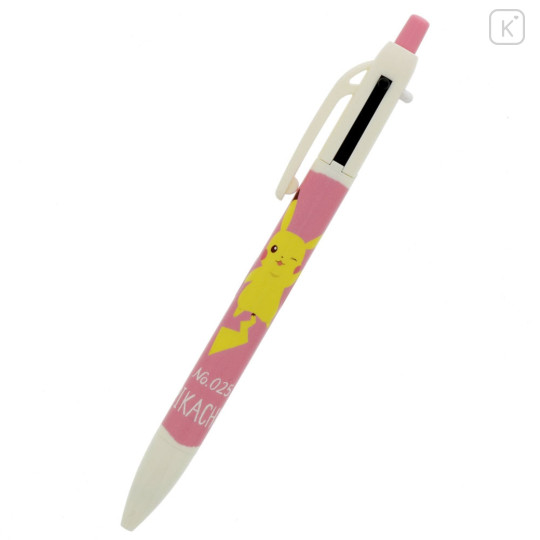 Japan Pokemon 2+1 Multi Ballpoint Pen & Mechanical Pencil - Pikachu : Poke Days 4 Pink - 1