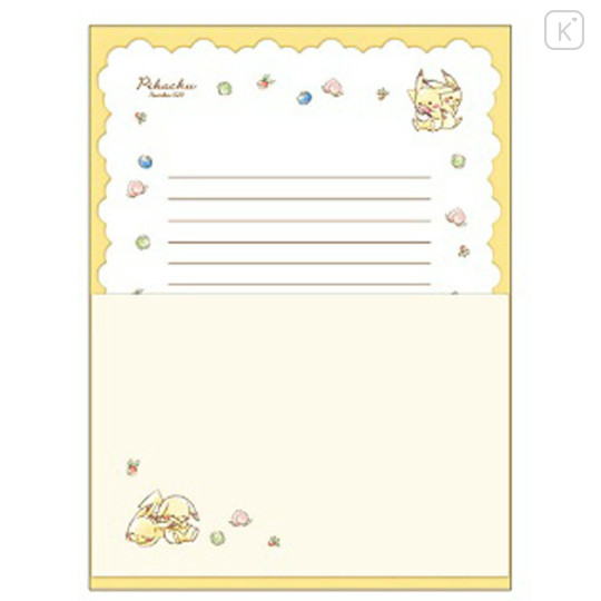 Japan Pokemon Letter Envelope Set - Pikachu - 1