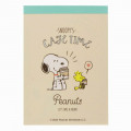 Japan Peanuts Mini Notepad - Snoopy / Cafe - 1
