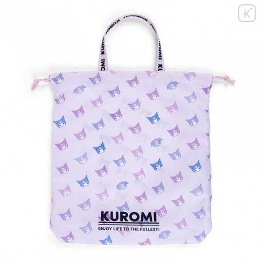 Japan Sanrio Shoes Bag - Kuromi / Fitness - 1