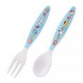 Japan Sanrio Kid Melamine Spoon & Fork - Let's try - 1