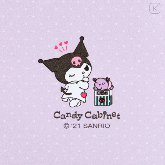 Japan Sanrio Small Flat Pouch - Kuromi : Medicine Bag - 4