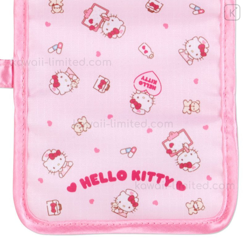 Japan Sanrio 3 Pocket Pouch Hello Kitty / Medicine Kawaii Limited