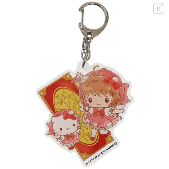 Japan Sanrio × Cardcaptor Sakura Acrylic Keychain - Hello Kitty - 1