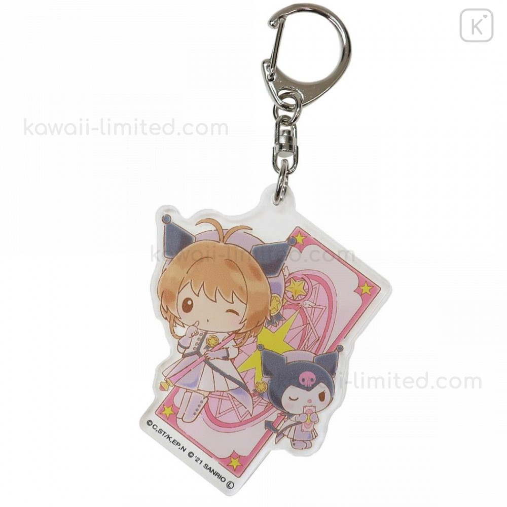 Japan Sanrio × Cardcaptor Sakura Acrylic Keychain - Kuromi | Kawaii Limited