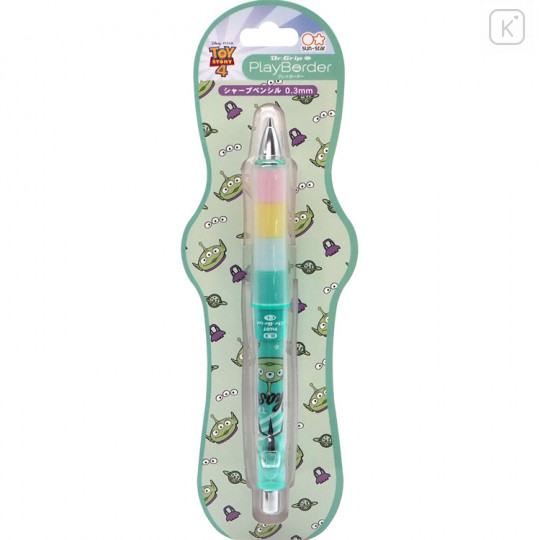 Japan Disney Dr. Grip Play Border Shaker Mechanical Pencil - Aliens - 1