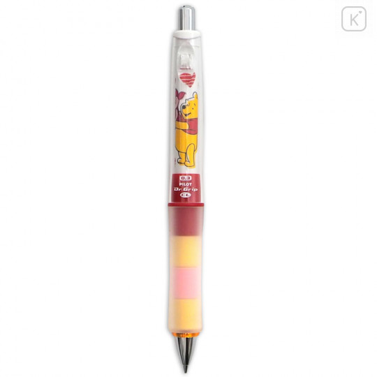 Japan Disney Dr. Grip Play Border Shaker Mechanical Pencil - Pooh & Piglet - 2