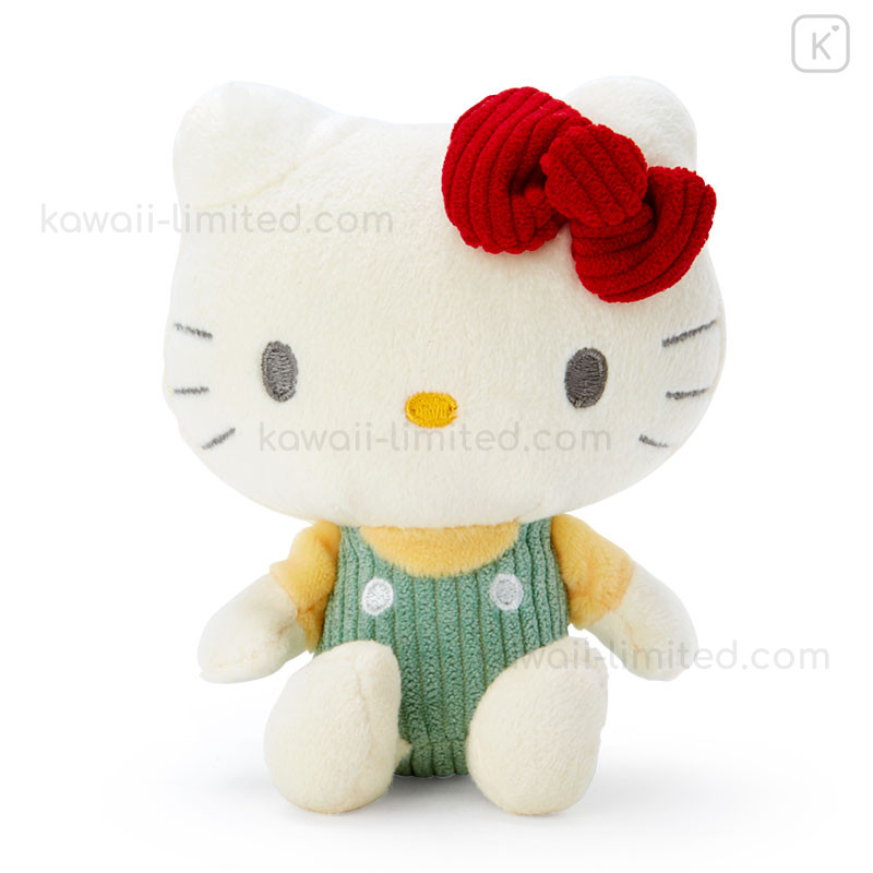 Japan Sanrio Corduroy Bean Doll - Hello Kitty : 70's Retro