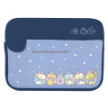 Japan San-X Tablet Case with Pen Pocket - Sumikko Gurashi Movie : Navy Blue - 1