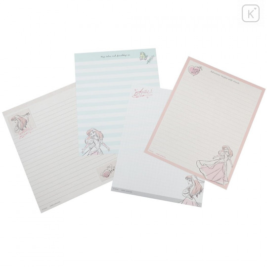Japan Disney Volume Up Letter Set - Ariel / Fabric Style - 5