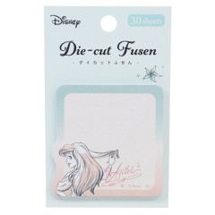 Japan Disney Die-cut Sticky Notes - Ariel / Fabric Style