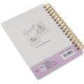 Japan Disney A6 Ring Notebook - Rapunzel / Fabric Style - 4