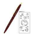 Japan Sailor Moon Clic Gold Ballpoint Pen - Super Sailor Pluto Burgundy - 1