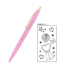 Japan Sailor Moon Gold Clip Ball Pen - Super Sailor Chibi Moon Baby Pink