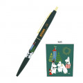 Japan Moomin Gold Clip Ball Pen - Dark Green - 1