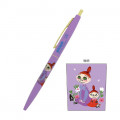 Japan Moomin Gold Clip Ball Pen - Lavender Little My - 1