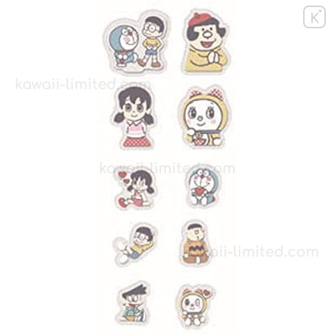 Japan Doraemon Drop Peko Pastel Sticker Pack | Kawaii Limited