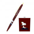 Japan Peanuts Gold Clip Ball Pen - Snoopy / Burgundy - 1