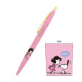 Japan Peanuts Gold Clip Ball Pen - Snoopy / Baby Pink - 1