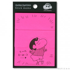 Japan Crayon Shin-chan Sticky Notes - Shinnosuke / Fluorescent Pink