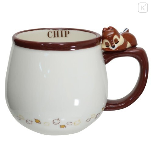 Japan Disney Ceramic Mug - Chip / Sleeping - 1