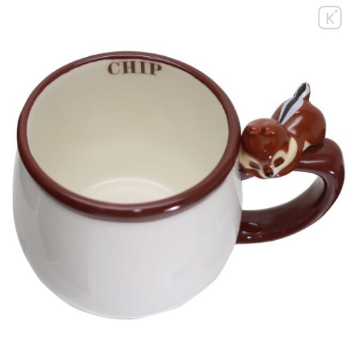 Japan Disney Ceramic Mug - Chip / Sleeping - 4