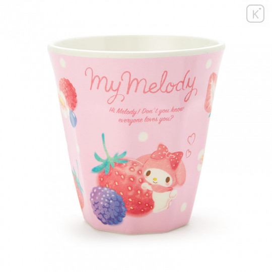 Japan Sanrio Melamine Tumbler - My Melody / Fruit - 1