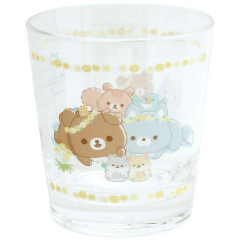 Japan San-X Acrylic Cup - Rilakkuma / Dandelions and Twin Hamsters B