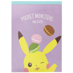 Japan Pokemon A6 Notepad - Pikachu / Poke Days 4 Violet
