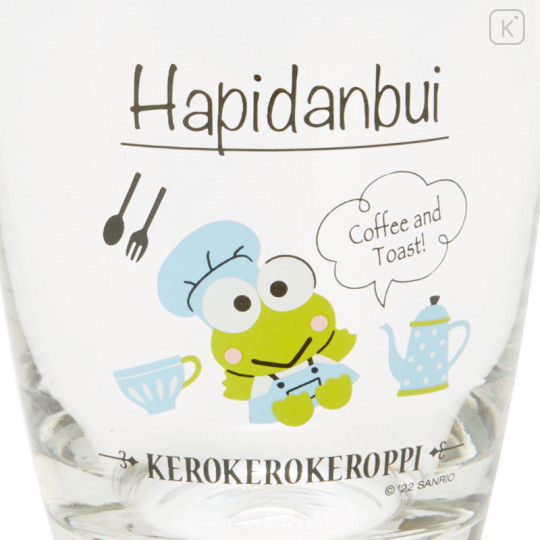 Japan Sanrio Glass - Keroppi / Hapidanbui Cooking - 2