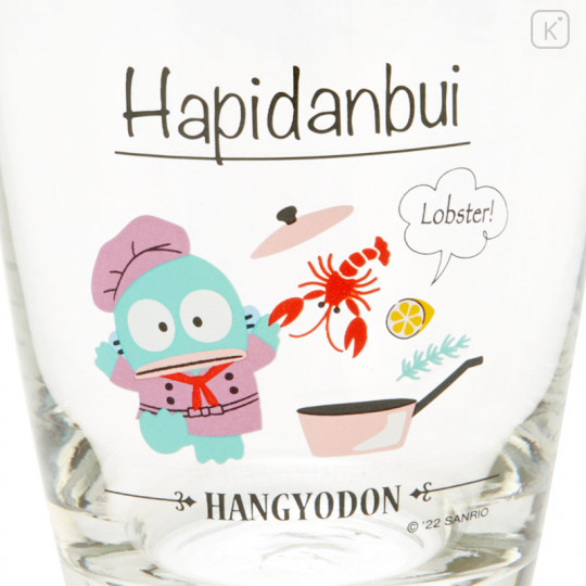 Japan Sanrio Glass - Hangyodon / Hapidanbui Cooking - 2