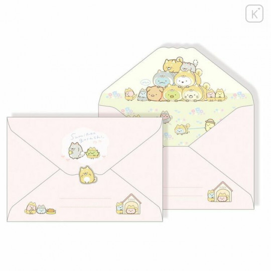 Japan San-X Letter Envelope Set - Sumikko Gurashi / Dog Cosplay with Puppy B - 3