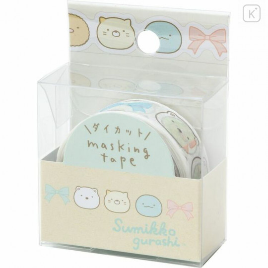 Japan San-X Die-cut Washi Masking Tape - Sumikko Gurashi / Ribbon - 1