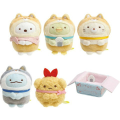 Japan San-X Tenori Plush (SS) 6pcs Set - Sumikko Gurashi : Dog Cosplay with Puppy