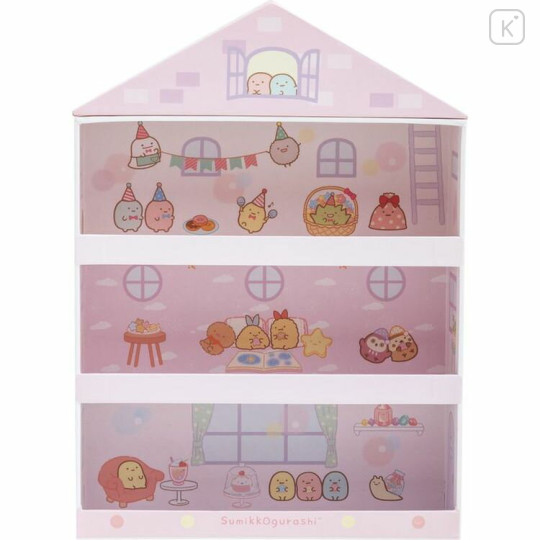 Japan San-X Plush Storage - Sumikko Gurashi / House Pink - 1