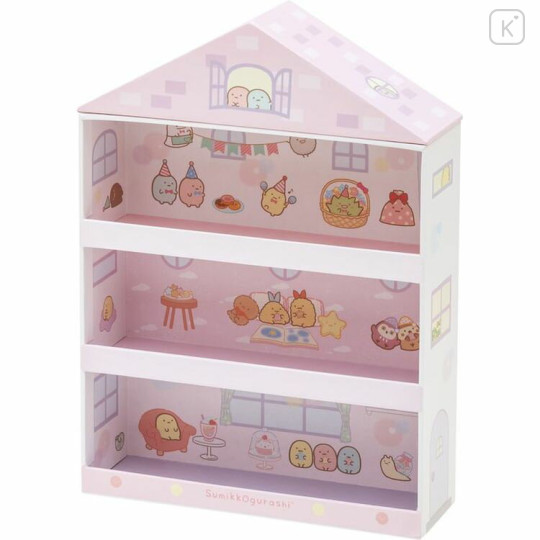 Japan San-X Plush Storage - Sumikko Gurashi / House Pink - 3