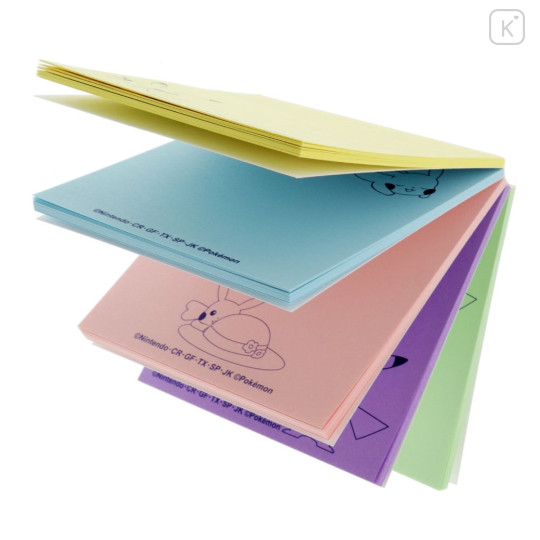 Japan Pokemon Tack Memo Sticky Notes - Pikachu : Poke Days 4 Yellow - 4
