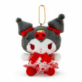 Japan Sanrio Mascot Holder - Kuromi : Strawberry Dress - 1