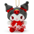 Japan Sanrio Mascot Holder - Kuromi : Strawberry Dress - 2