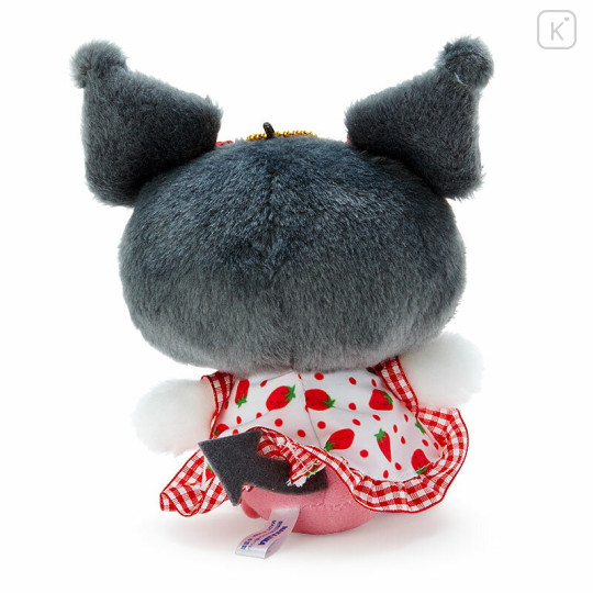 Japan Sanrio Mascot Holder - Kuromi : Strawberry Dress - 3