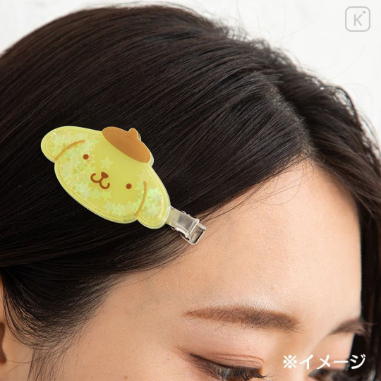 Japan Sanrio Hair Clip 2pcs - Pompompurin / Shaka Shaka - 5