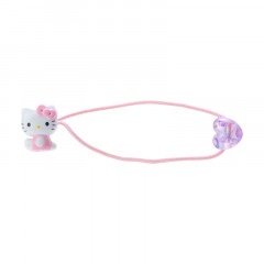 Japan Sanrio Kids Mascot Hair Tie - Hello Kitty / Heart Pink