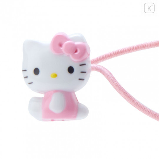 Japan Sanrio Kids Mascot Hair Tie - Hello Kitty / Heart Pink - 2