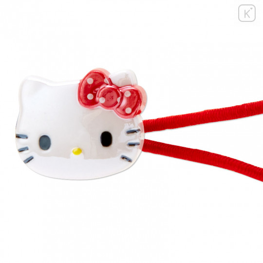 Japan Sanrio Mascot Hair Tie - Hello Kitty / Apple - 2