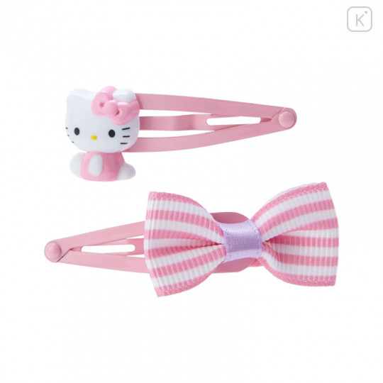Japan Sanrio Hairpin Set - Hello Kitty / Pink - 1