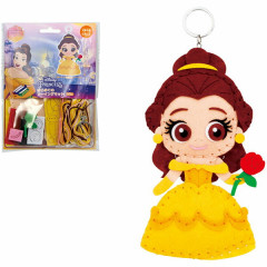 Japan Disney Keychain Plush Sewing Kit - Belle