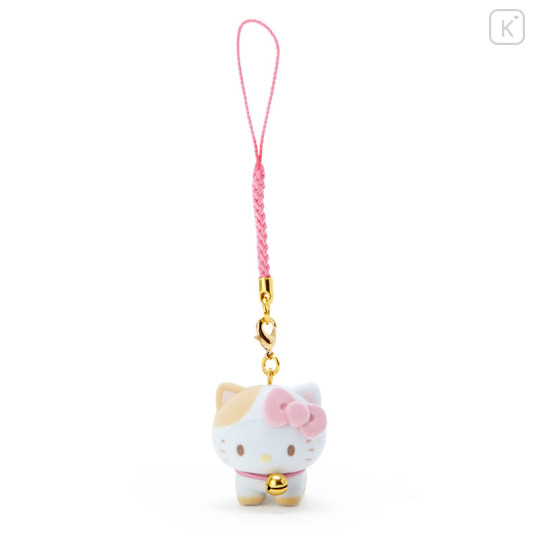 Japan Sanrio Netsuke with Bell - Hello Kitty : Cat - 1